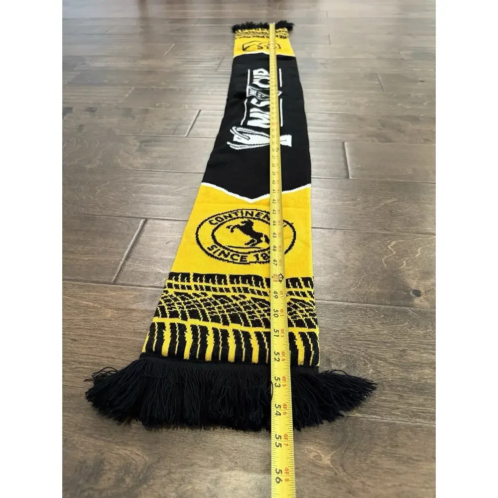 MLS Cup Unisex Yellow Black MLS Cup Continental Reversible Soccer Scarf 55x7